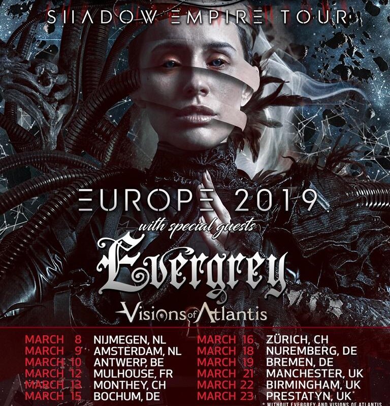 Kamelot support acts for European tour announced!