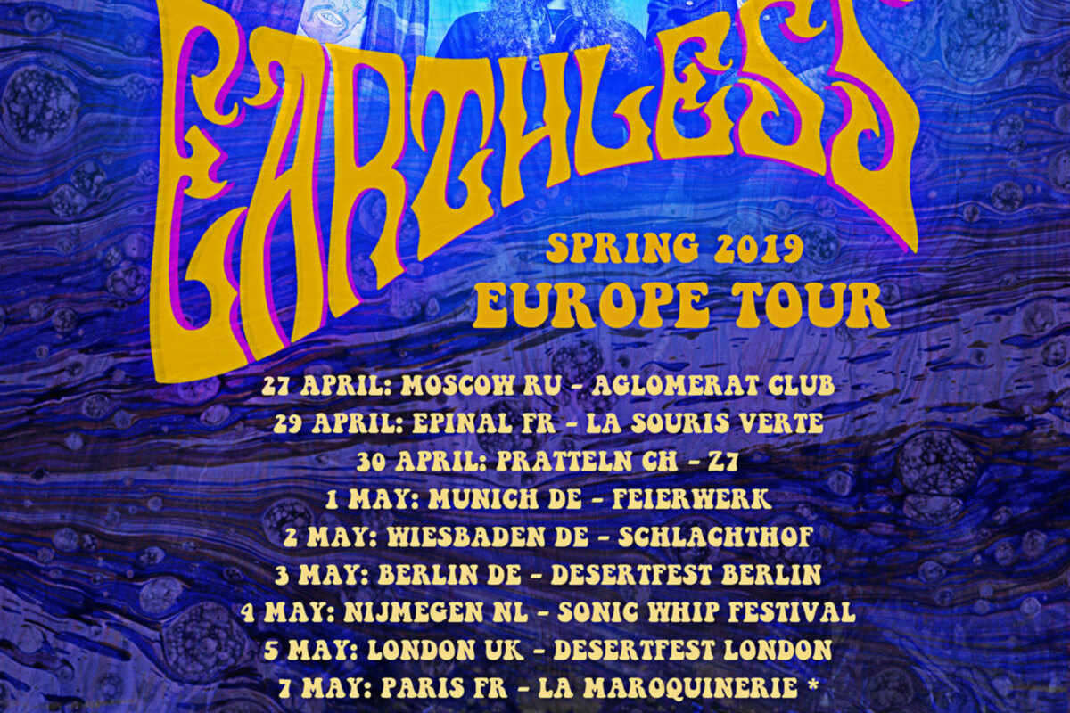 Earthless announce European headline tour for spring 2019!