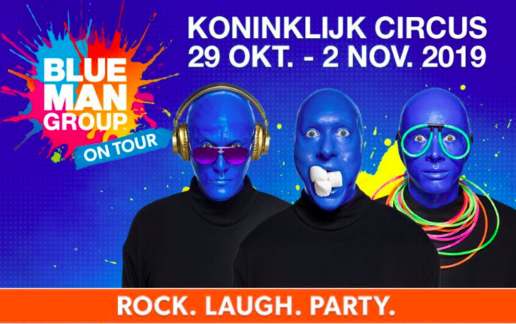 Blue Man Group van 29 oktober tot en met 2 november in het Koninklijk Circus in Brussel