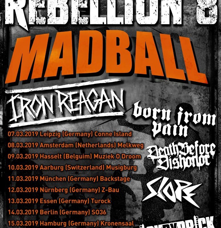 Madball announce 'Rebellion 8' tour through Europe!