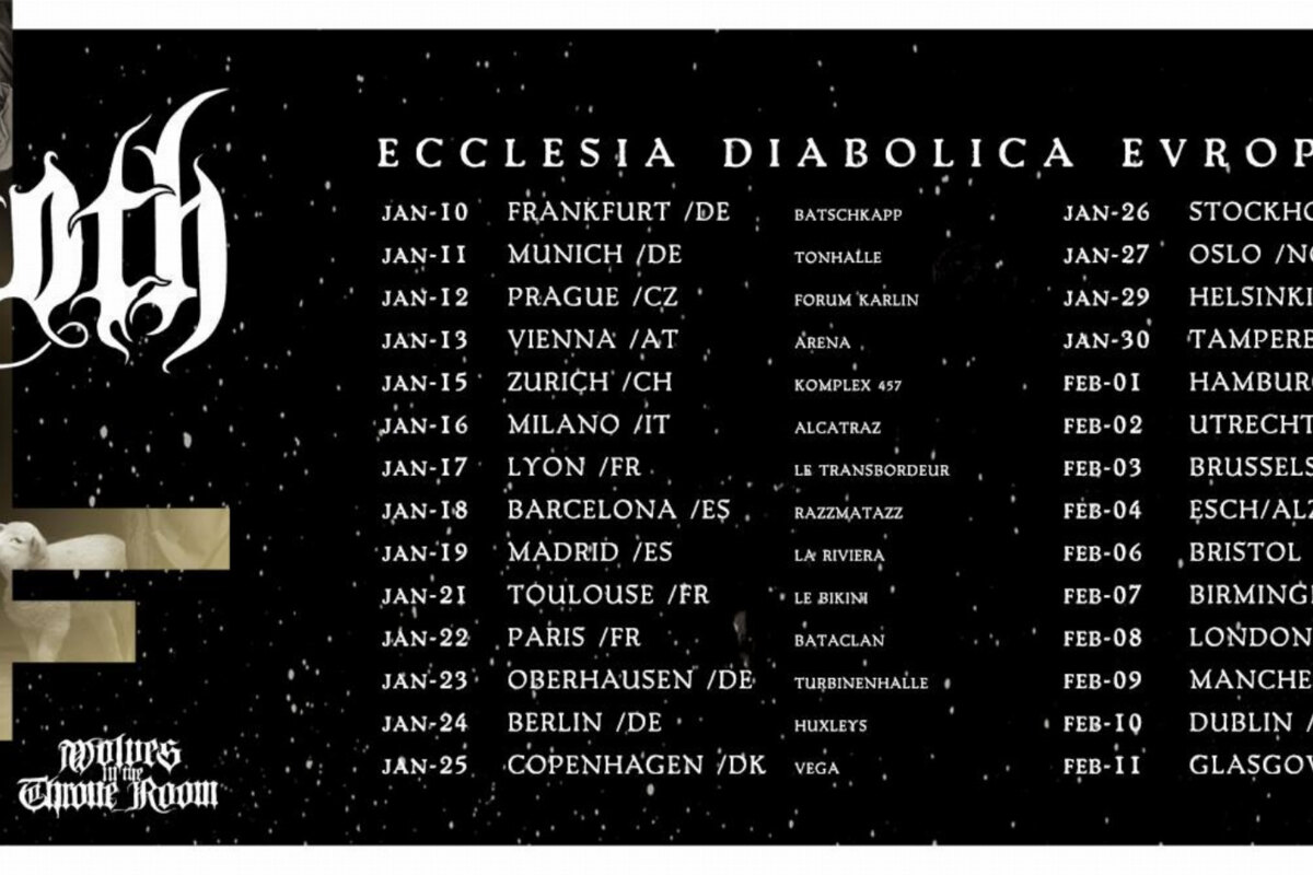 Behemoth 'Ecclesia Diabolica Catholica' music video, European tour kick off