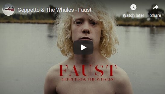Gepetto & The Whales new video for single 'FAUST'  and new  album 'PASSAGES' out this Friday