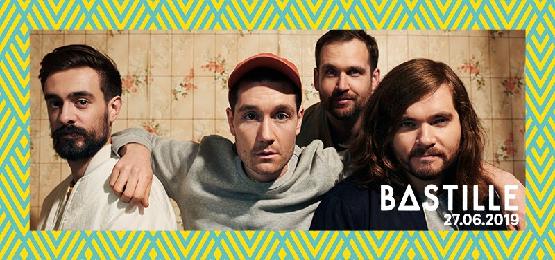 Bastille op donderdag 27 juni 2019 op Rock Werchter 