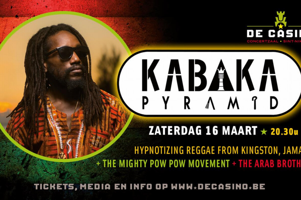 Kabaka Pyramid komt naar De Casino