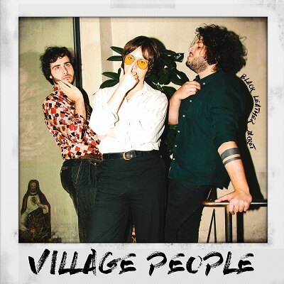 Black Leather Jacket stellen voor Village People