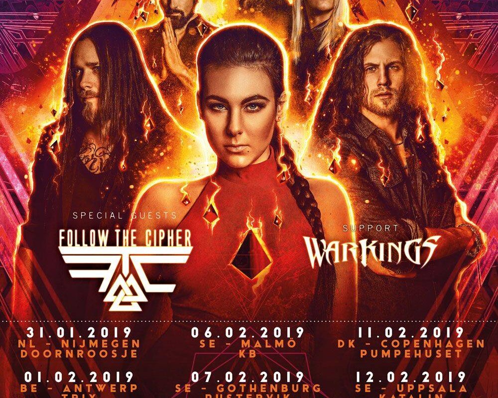 Follow The Cipher  kick off EU tour with AMARANTHE & WARKINGS tomorrow!