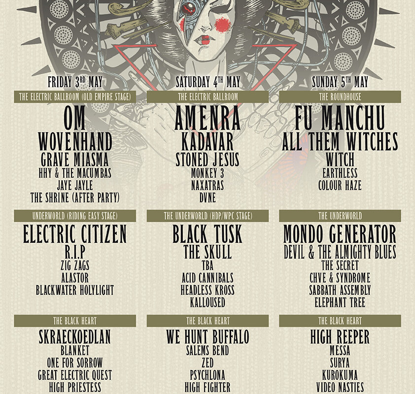 Desertfest Londen  final announcement + day tickets announced!