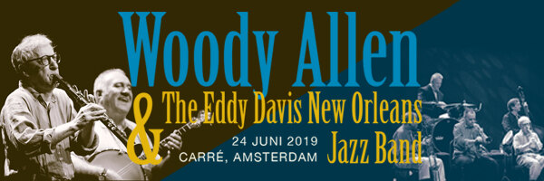 Woody Allen & The Eddy Davis New Orleans Jazz Band kondigt Amsterdamse show aan