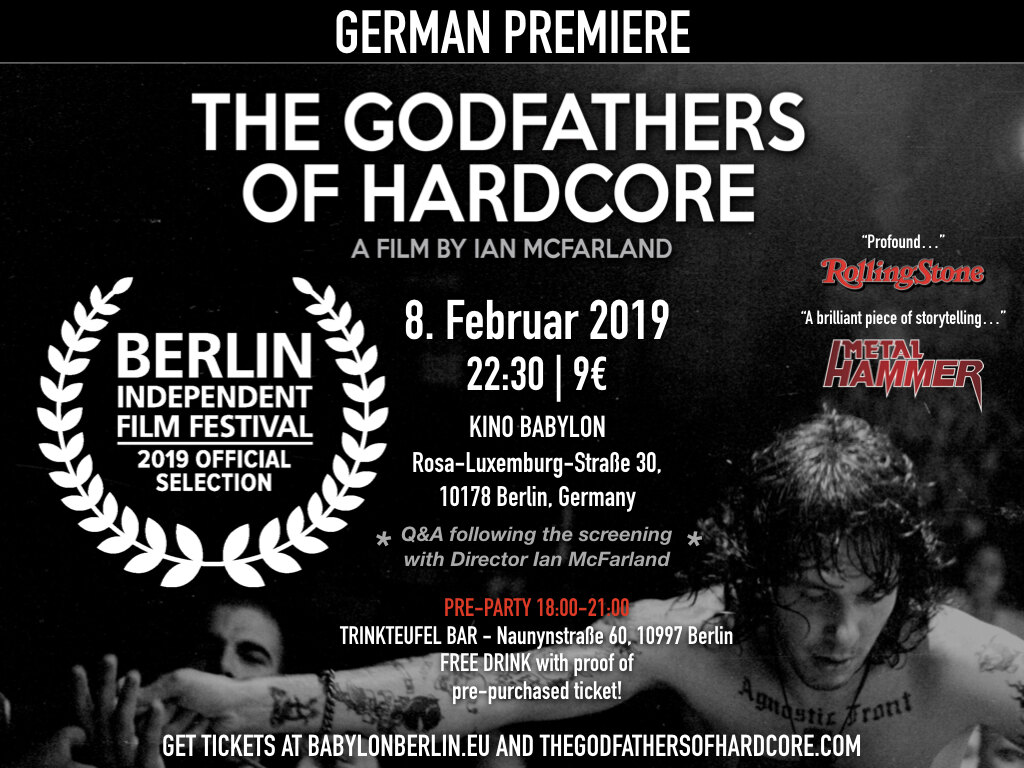 Agnostic Front"The Godfathers Of Hardcore" documentary to premiere this Friday in Germany