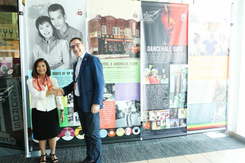 Christopher Martin, Raging Fyah unveiling ‘A Reggae Music Journey’ at Jamaica’s Sangster International Airport. 