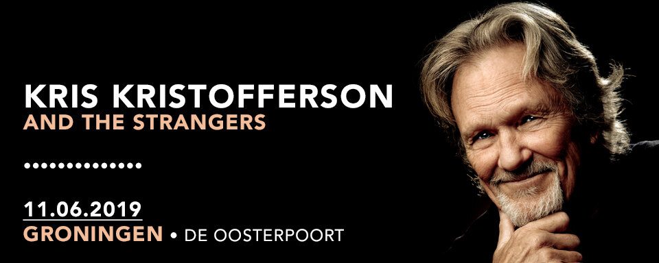  Kris Kristofferson and The Strangers op 11 juni 2019 voor exclusieve show naar De Oosterpoort in Groningen