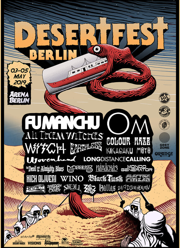 Desertfest Berlin announces Monkey3 , The Scull, Black Tusk, Electric Citizen and Stonefield