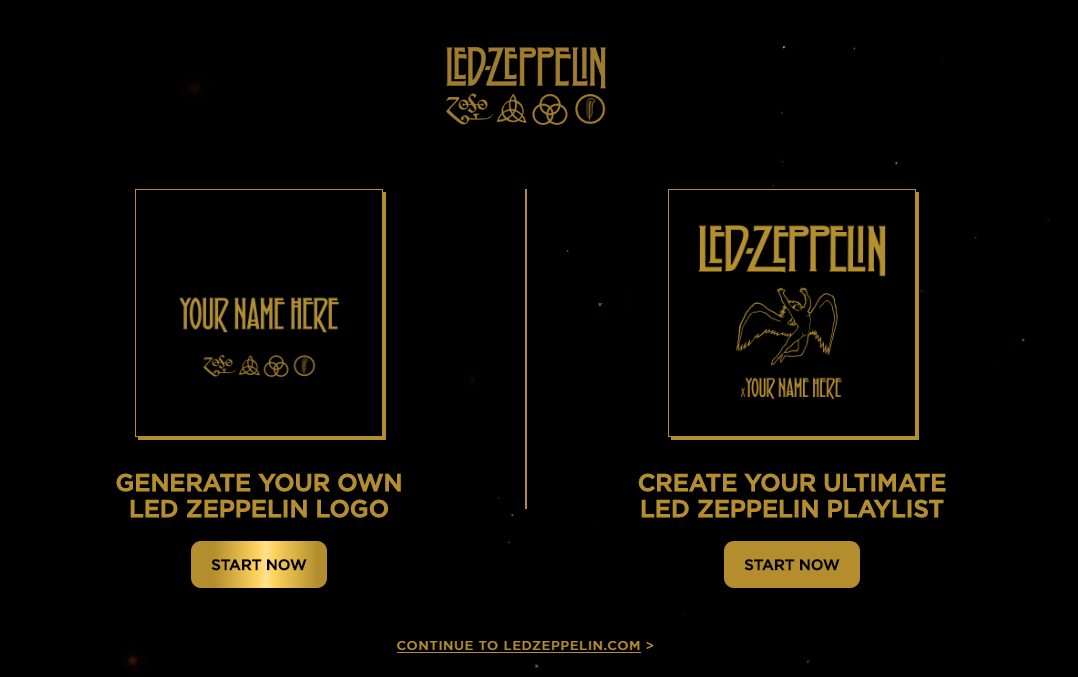 Led Zeppelin's Playlist Generator!