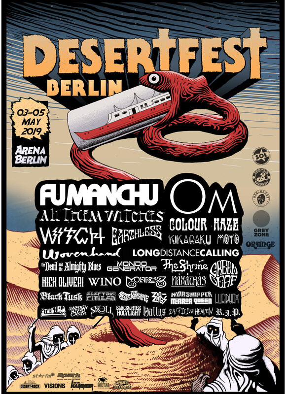 Desertfest Berlijn 2019 annouces The Shrine , Greenleaf , The Great Machine ,Lucidvox