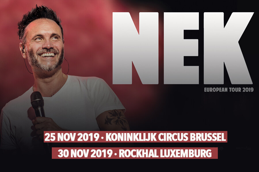 Nek op 25 november in het Koninklijk Circus in Brussel