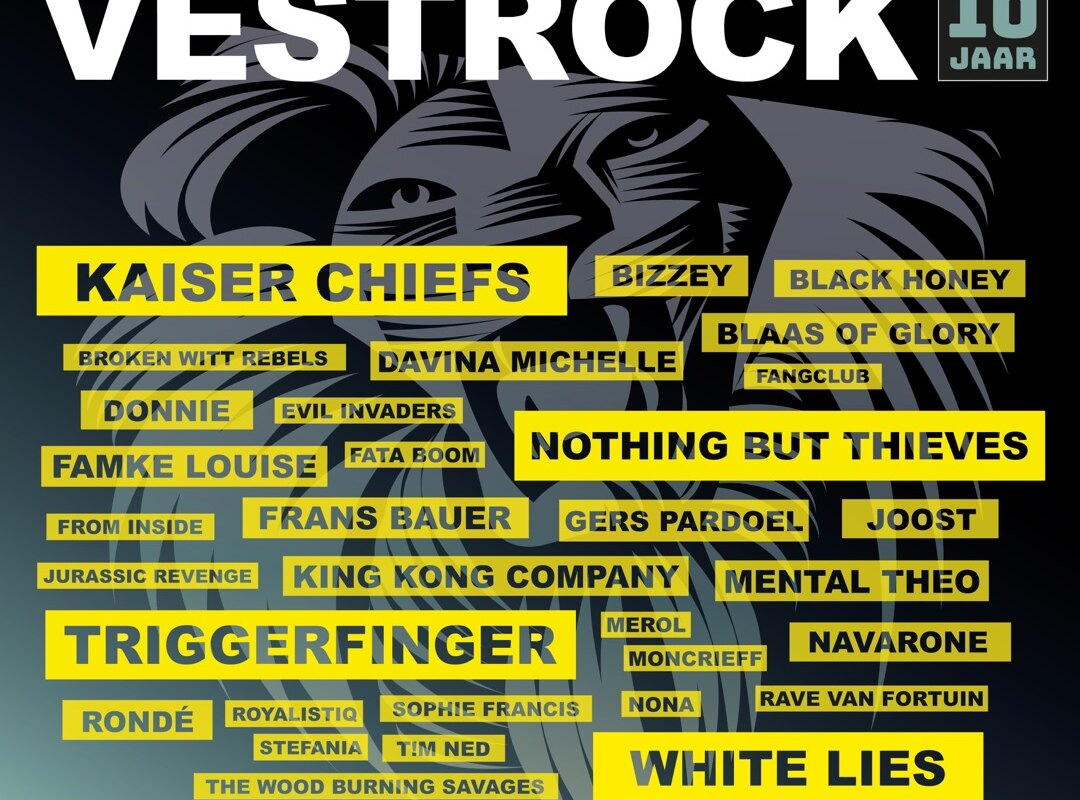 White Lies, Bizzey, Frans Bauer, Merol en meer nieuwe namen voor VESTROCK 2019