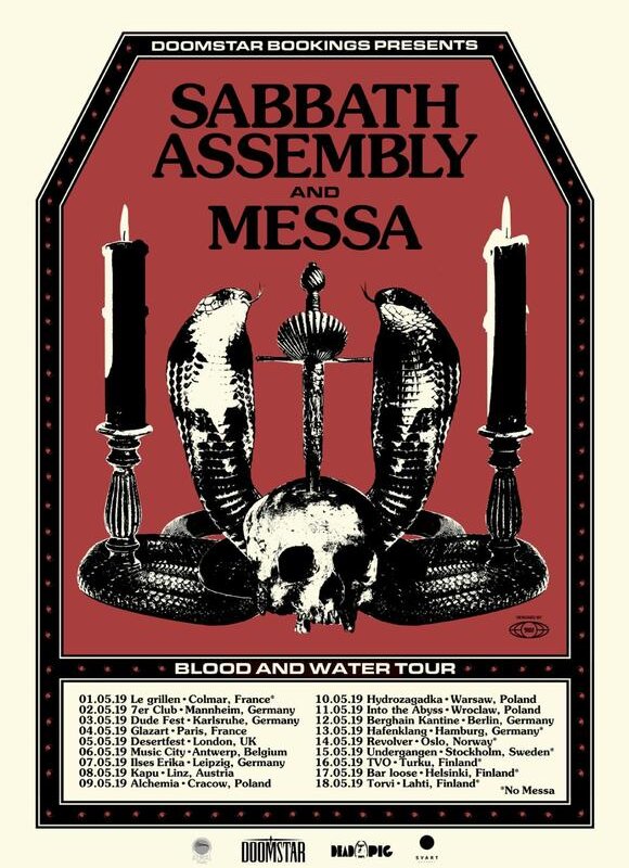 Sabbath Assembly  announce European tour dates with MESSA
