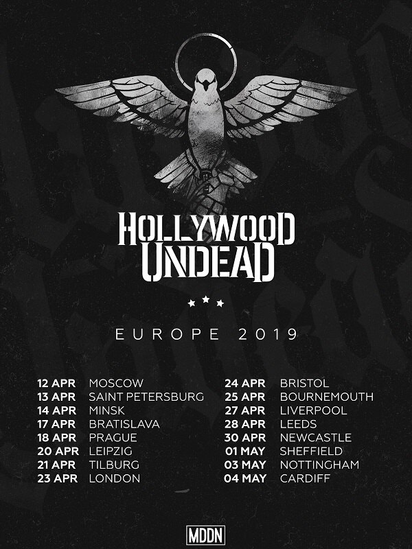 Hollywood Undead On Tour in Europe In April || Stream Their Latest EP 'PSALMS Now!