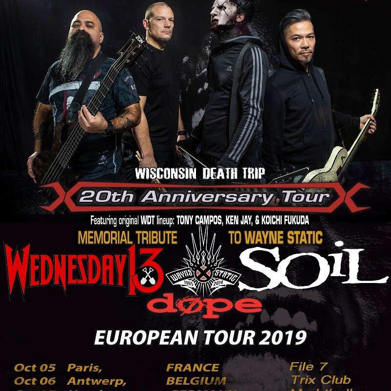 Wednesday 13  announces European tour with Static-X