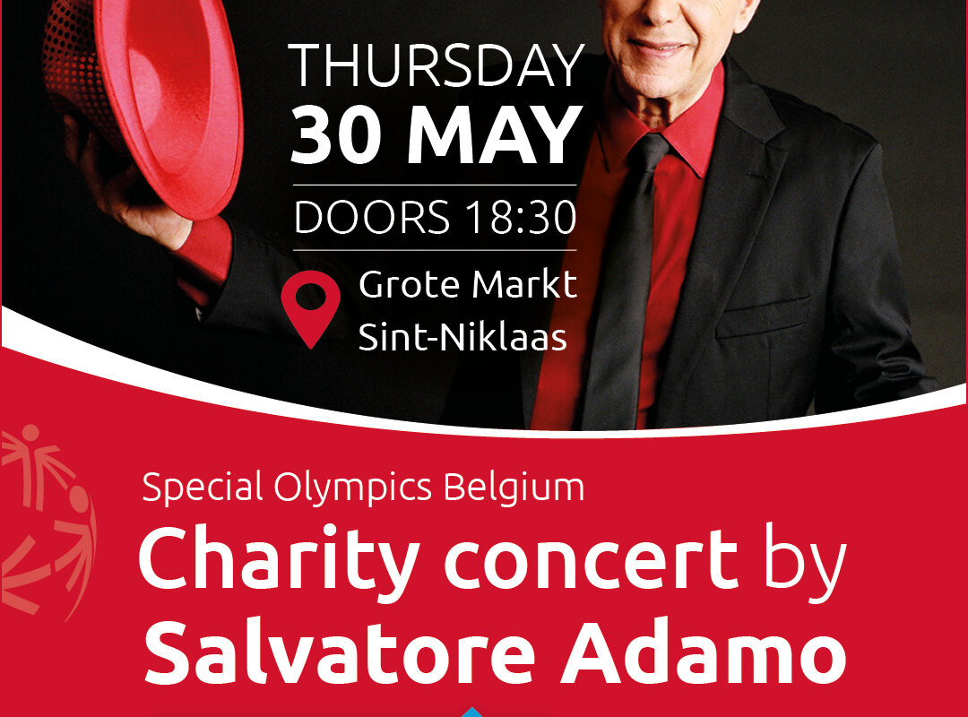 benefietconcert met Salvatore Adamo ter ere van 40ste verjaardag Special Olympics Belgium