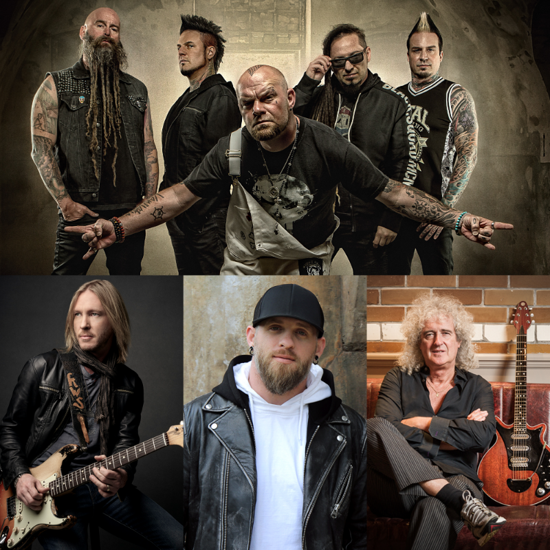 Brian May teams up with Five Finger Death Punch for 'Blue On Black'