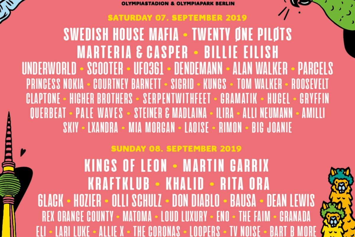 Rita Ora, Kungs, Marteria & Casper en meer maken line-up Lollapalooza Berlin compleet