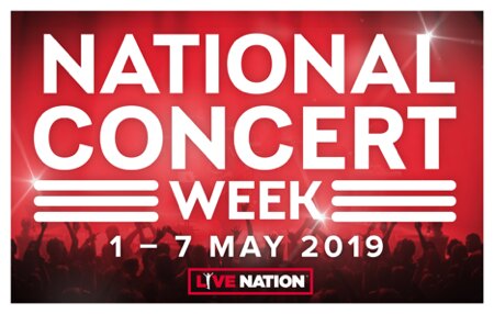 Live Nation viert National Concert Week van 1 tot 7 mei