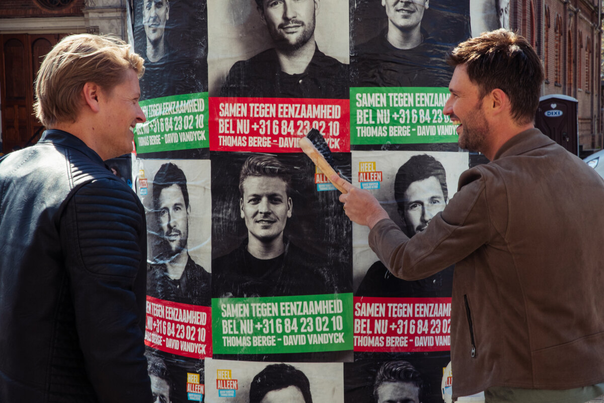 David Vandyck en Nederlandse zanger Thomas Berge samen tegen eenzaamheid