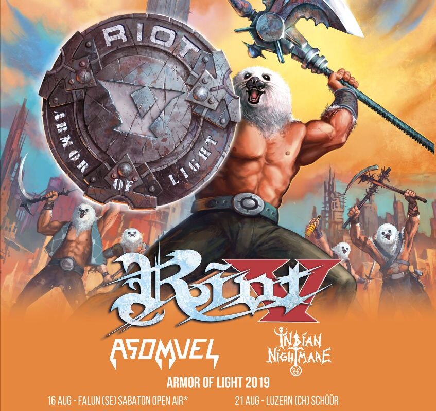 Riot V announce Armor of Light Eurotour 2019 with Asomvel and Indian Nightmare