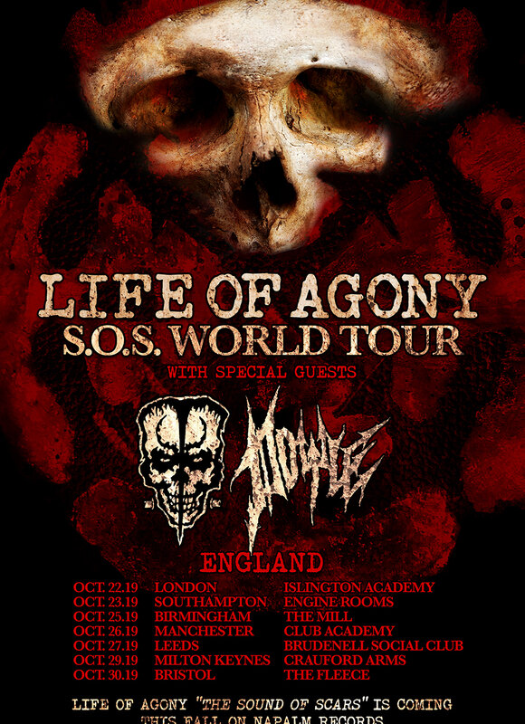 Life Of Agony  kick off S.O.S. World Tour this Fall, with very special guests DOYLE!