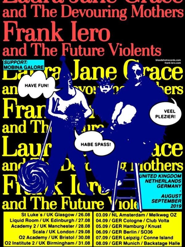 Frank Iero And The Future Violents Announce September EU Tour With Laura Jane Grace And The Devouring Mothers