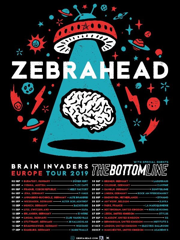 The Bottom Line Announce European Tour Supporting Zebrahead