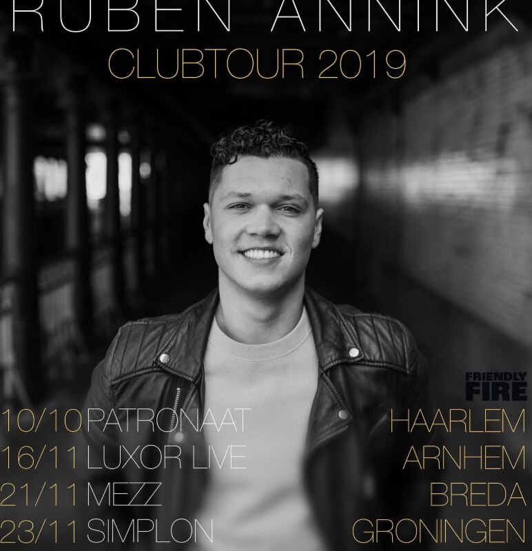 Ruben Annink kondigt clubtour aan