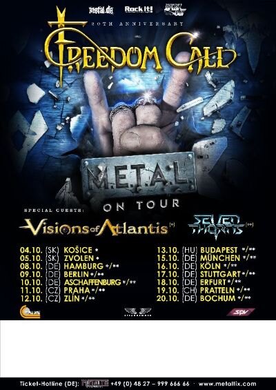 Visions of Atlantis Wanderers enters the charts worldwide! - European Tour Kicks Off on October 4th!