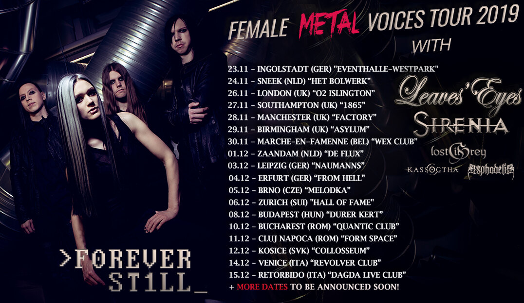 Forever Still to join Leaves Eyes and Sirenia on FMV tour 2019
