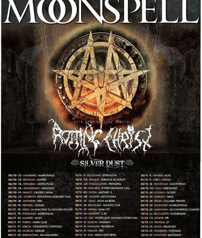 Moonspell On Tour with Rotting Christ This Fall!