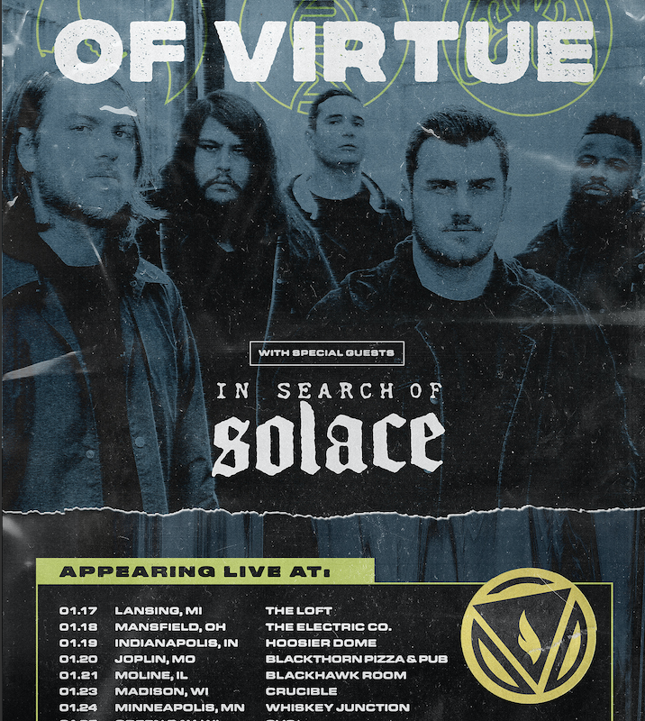 Of Virtue announce January tour dates with labelmates In Search Of Solace