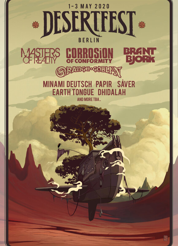 Desertfest Berlin announces first 9 bands for 2020, and confirms Masters Of Reality, C.O.C., BRANT B