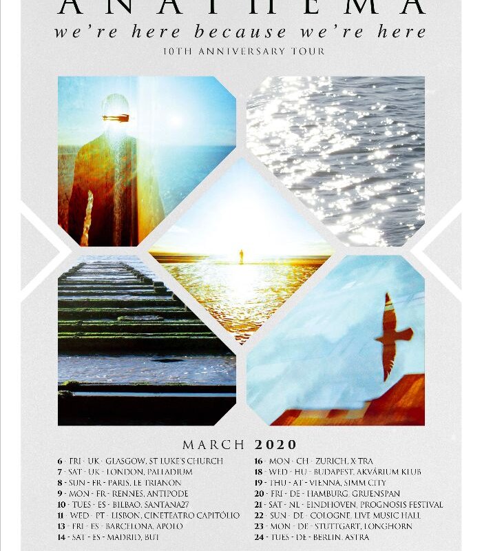 Anathema announce 10th Anniversary ‘We’re Here Because We’re Here’ EU/UK Tour for March 2020
