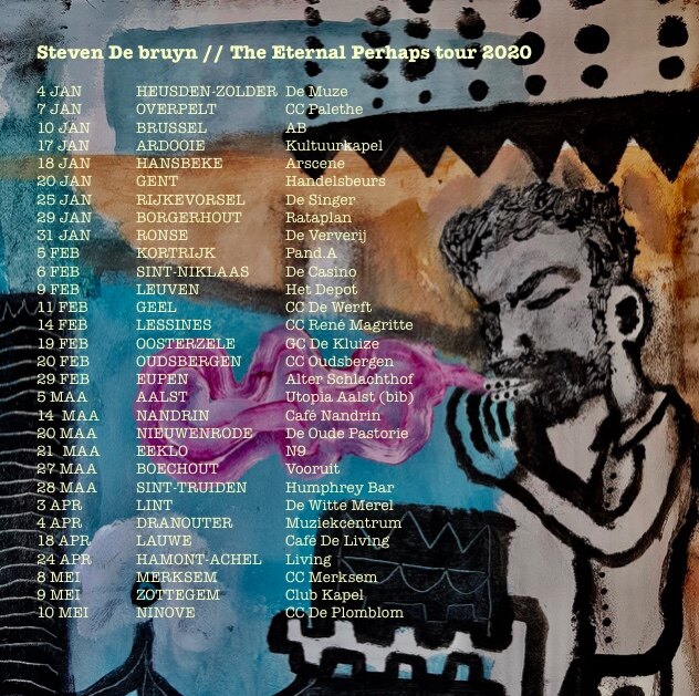 Check 'Paradise Blue' uit 'The Eternal Perhaps', solodebuut van Steven De bruyn, uit op 10 Januari
