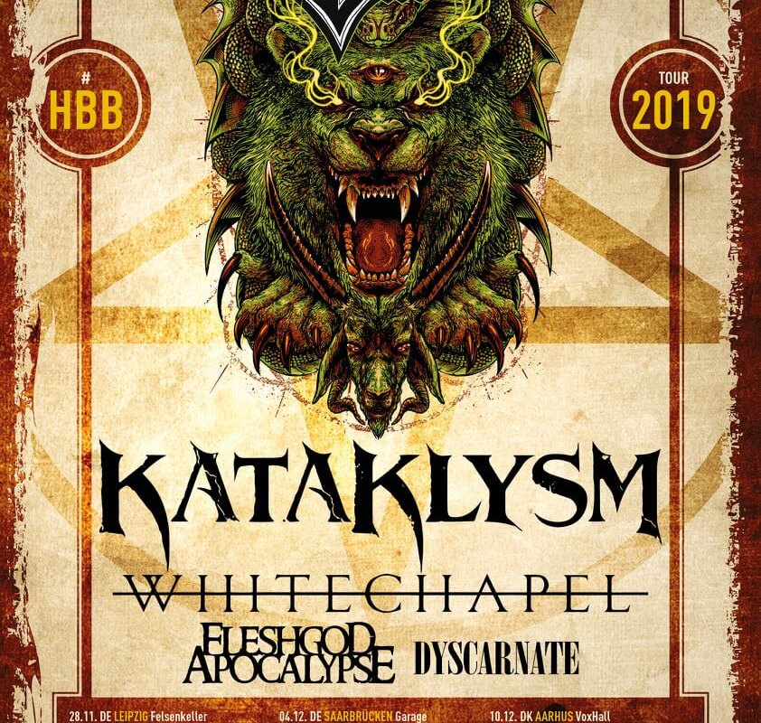 Kataklysm unleash brand new lyric video for 'The Last Breath I'll Take Is Yours' ahead of "MTV Headbangers Ball Tour 2019"!