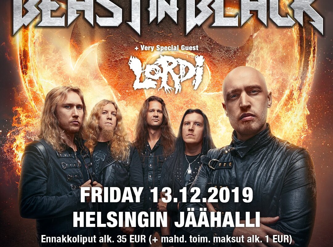 Beast in Black unleash 'Cry Out For A Hero' live music video in support of massive end-of-year gig at Helsinki's Ice Hall on Friday, December 13!