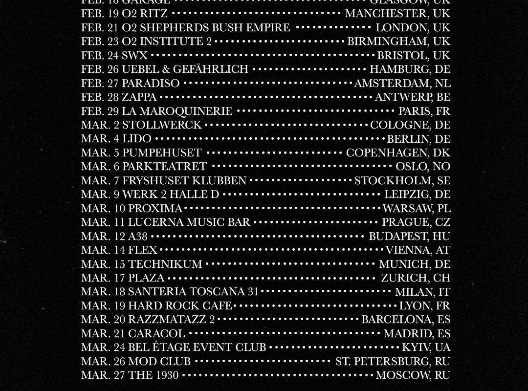Palaye Royale - European Tour In 2020!