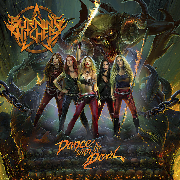 Burning Witches unveil "Dance With The Devil" cover artwork!