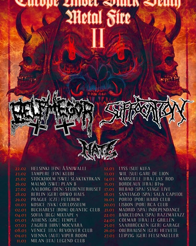 Belphegor & Suffocation announce new dates for European tour
