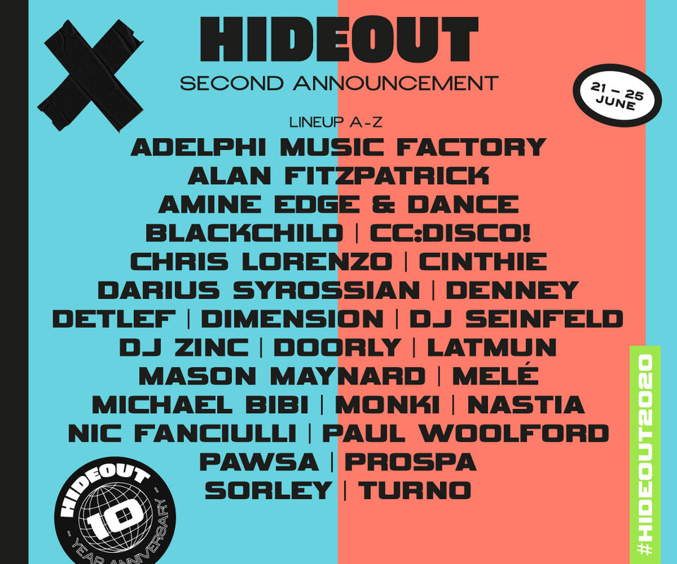 Hideout Festival announces Darius Syrossian, Paul Woolford, Nastia, DJ Seinfeld and more ++