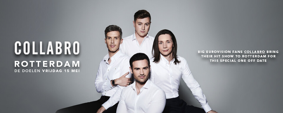 Collabro in het kader van Eurovisie Songfestival naar Rotterdam