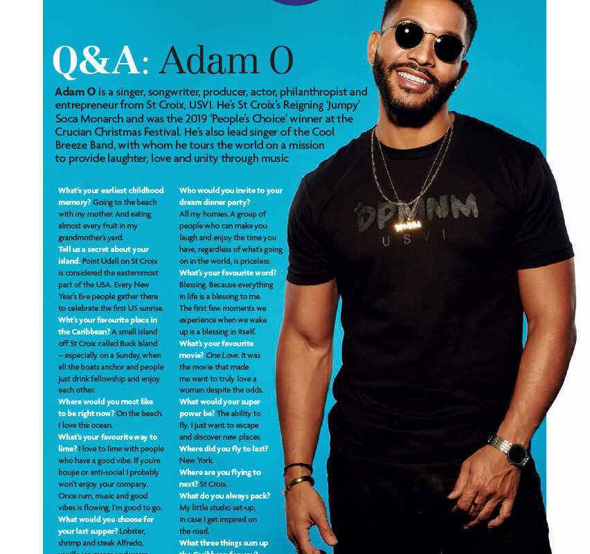 Adam O – Former Soca Monarch Kicks off New Year with Stoli Vodka Sponsorship and ZiNG Magazine feature