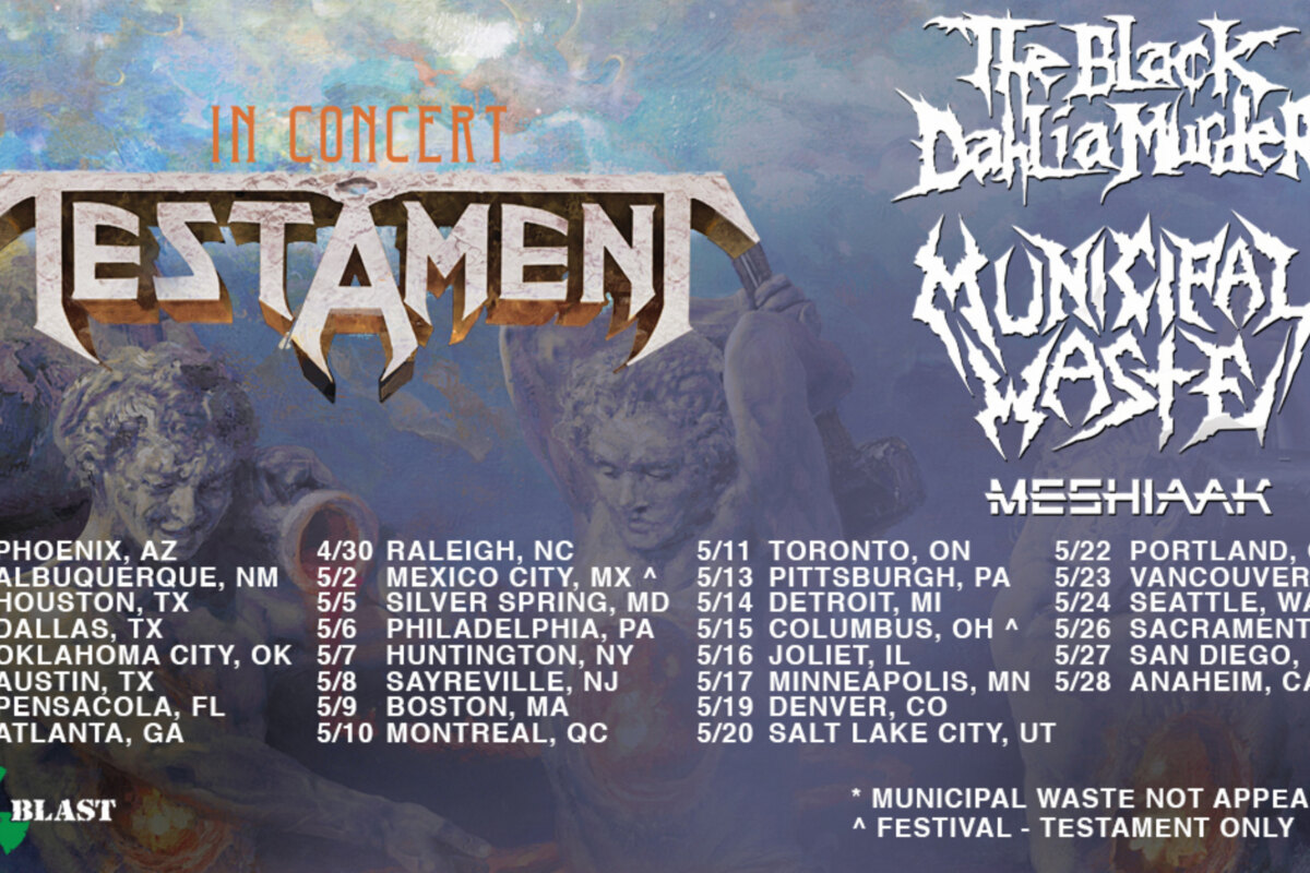 Australian thrashers Meshiaak to tour USA with Testament and unleash NEW VIDEO for 'City Of Ghosts'!