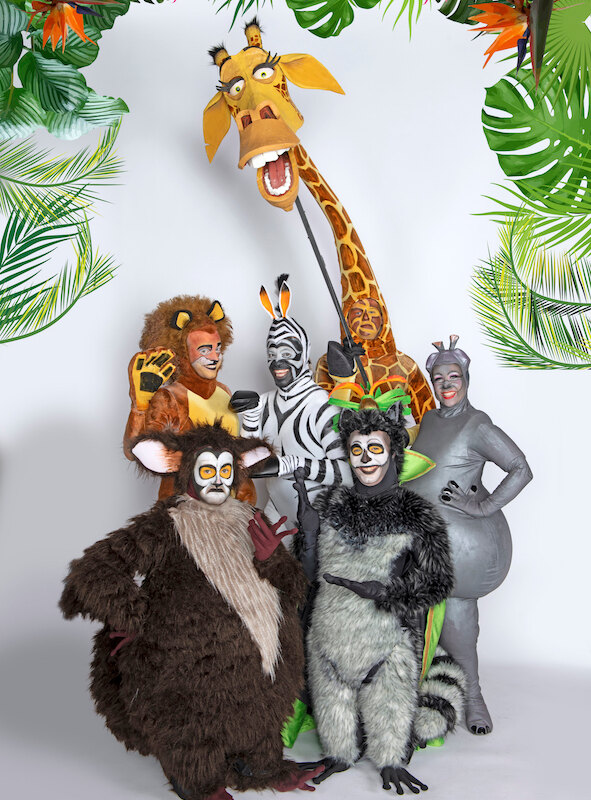 Zo ziet de beestige hoofdcast van 'Madagascar, de Musical' eruit!
